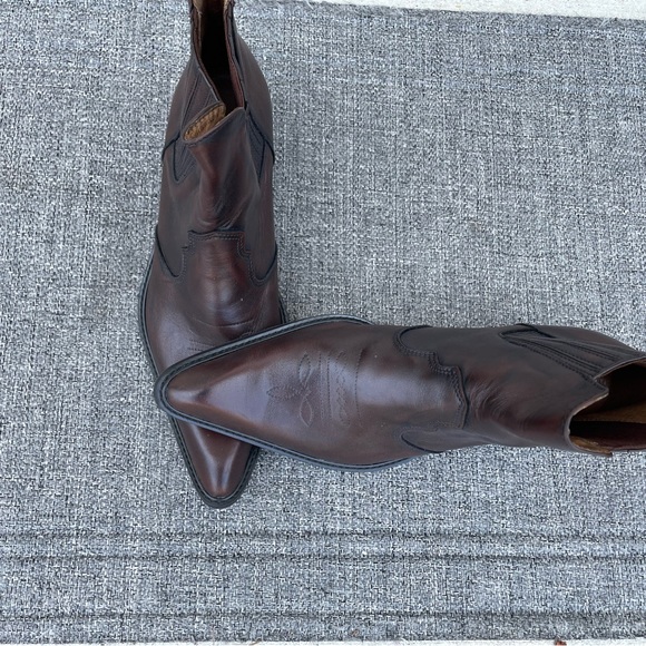 Karelus brown boots low heel - Picture 5 of 7